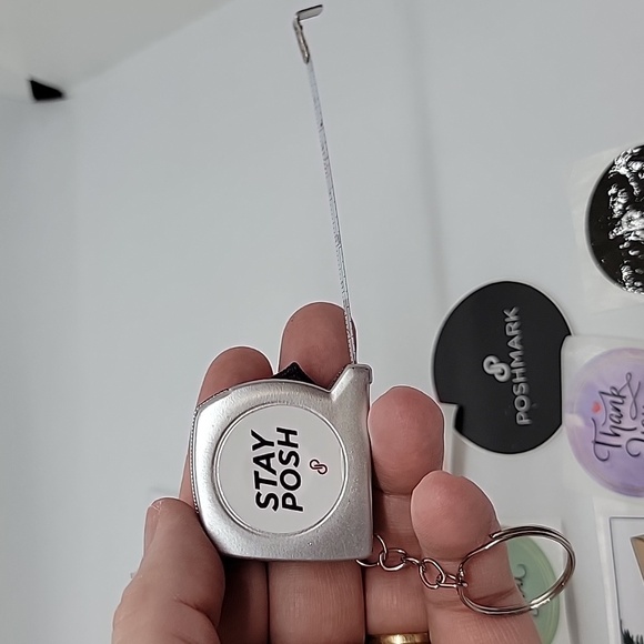 Poshmark Stickers Phone bubble pop and Keychain tape measure Set Posh Sw… - Picture 7 of 8